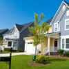 Residential houses from street view